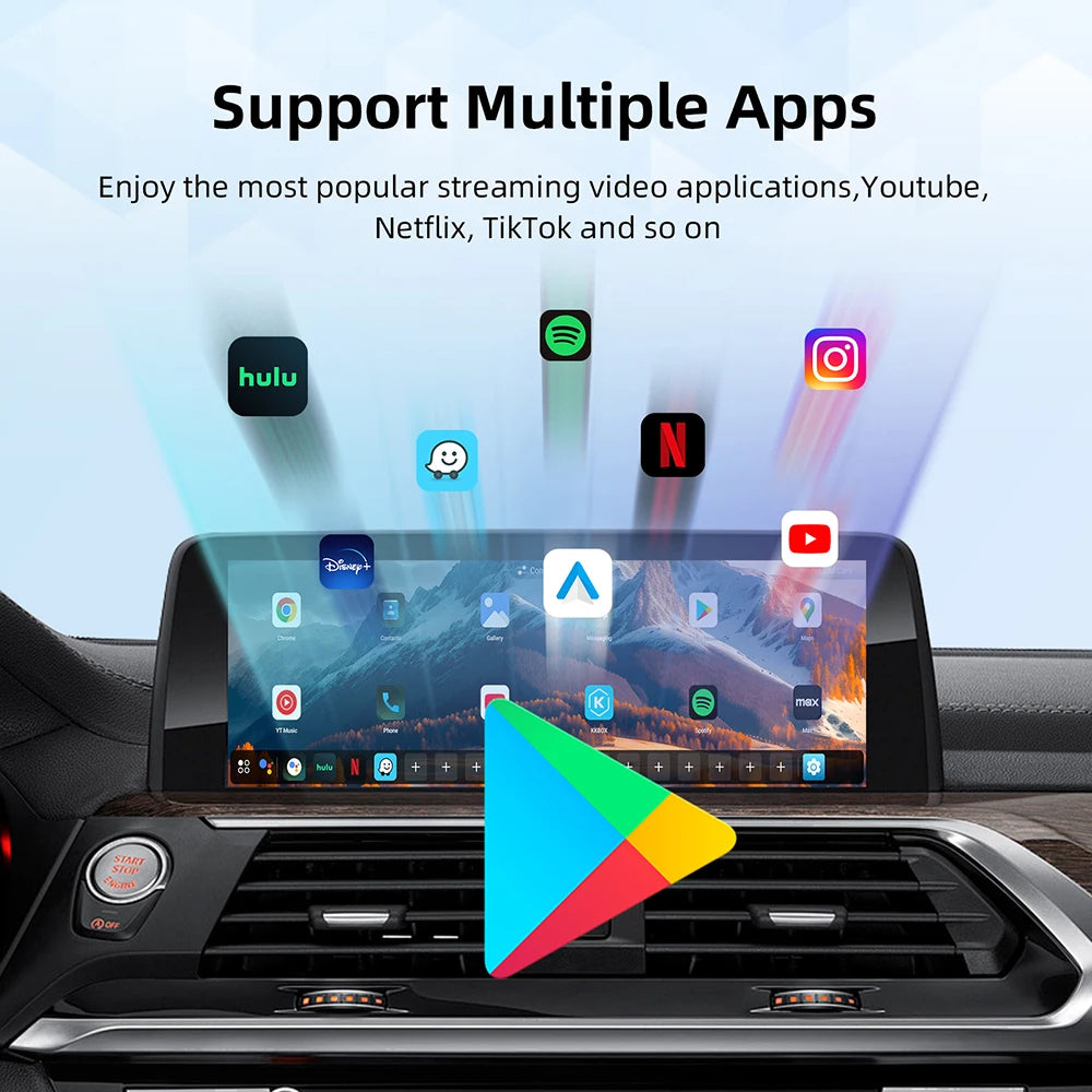 Wireless AI Box For BMW Or Other Car With Wireless CarPlay System Android 13 8GB RAM 128GB | AUTOKITSHOP