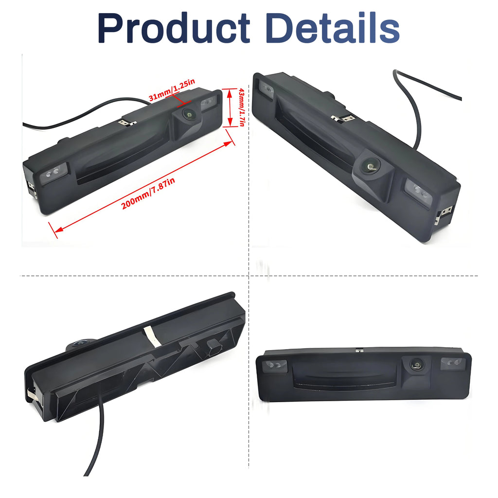 CVBS 1080P AHD 1920x1080P/720P AHD 1280x720P 170°Car Rear Trunk Handle Camera For Ford Foc