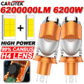6200W H4 LED Projector Lens LHD H4 LED Lenses Car Headlight Bulb CSP Chip Hi/Lo Beam Canbu