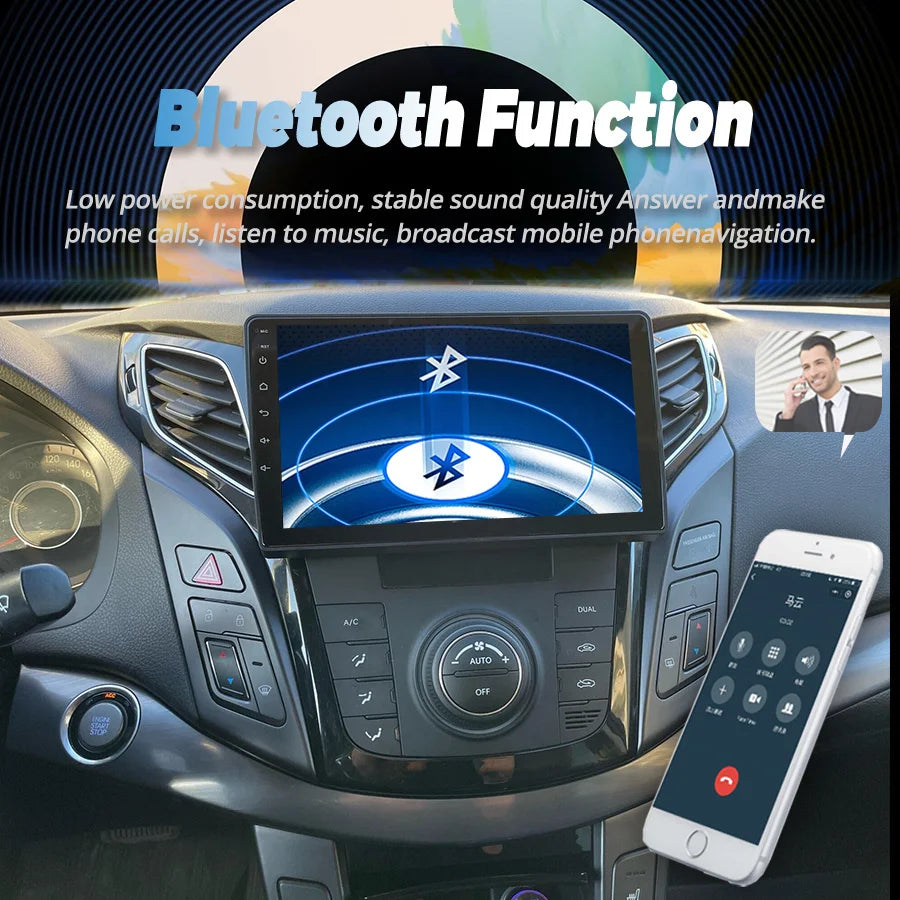 128GB Android 14 2Din Car Multimedia Player GPS For HYUNDAI I40 2012-2016 Autoradio Blueto