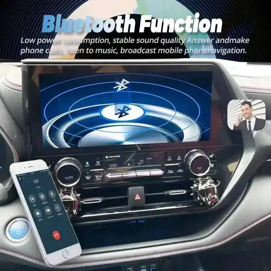 12.3'' GPS Carplay For TOYOTA Highlander Crown Kulger Gxl 2021 2022 2024 Android 15 Car Mu