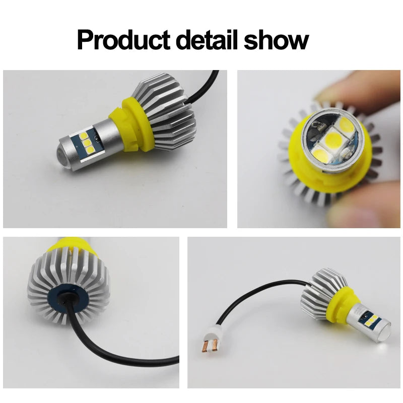 2pcs Brightest 1156 BA15S P21W T15 W16W LED Bulb 9W 1500Lm 3030SMD Car LED Backup Light Auto Reverse Lamp 12V 24V Canbus