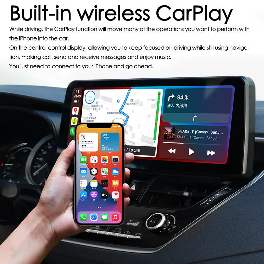 12.3inch Android For Toyota Corolla 2018-2022 Car Multimedia Video Player GPS Navigation R