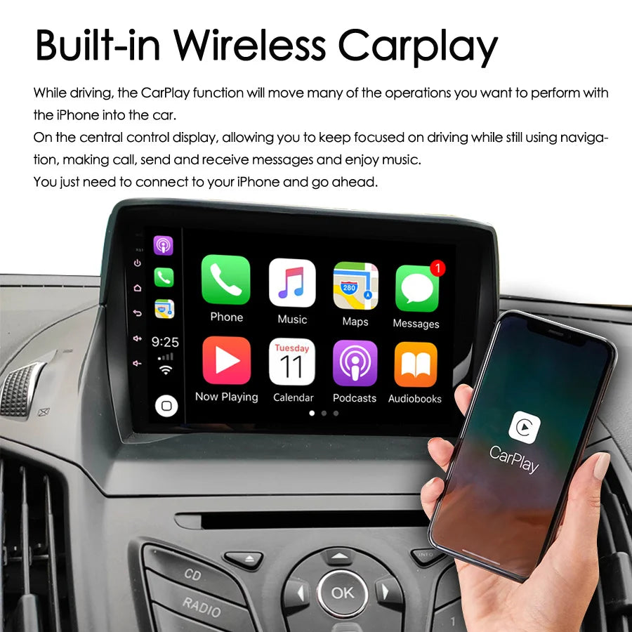 128GB Android 13 Screen Car Multimedia GPS For Ford Kuga C-max Escape Autoradio BT Navigat | AUTOKITSHOP
