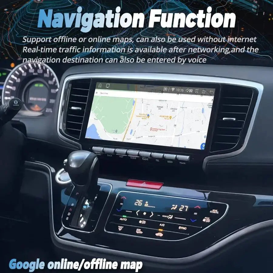 10.3inch Car Radio For Honda odyssy 2015-2021 Android 13 GPS QLED Car Multimídia Player HU