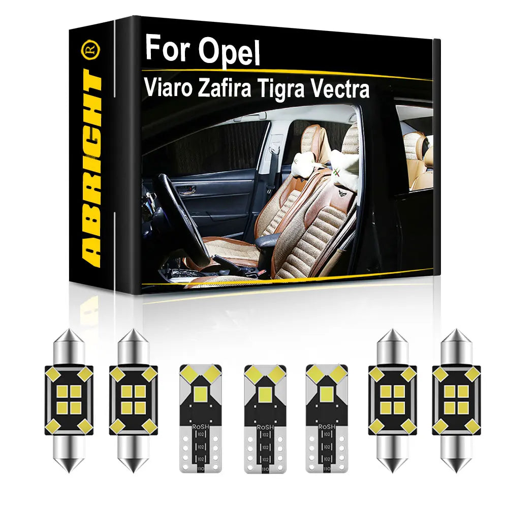 LED Interior Light Kit for Opel - Canbus Error-Free Interior Bulbs