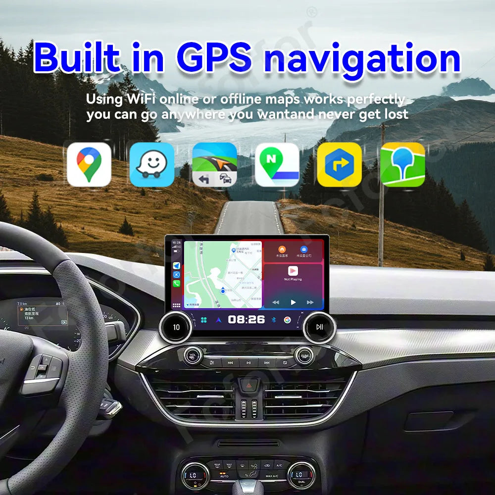 Multimedia HD Touch Screen Car Stereo Android 15 11.5 Inch Wireless CarPlay GPS Navigation