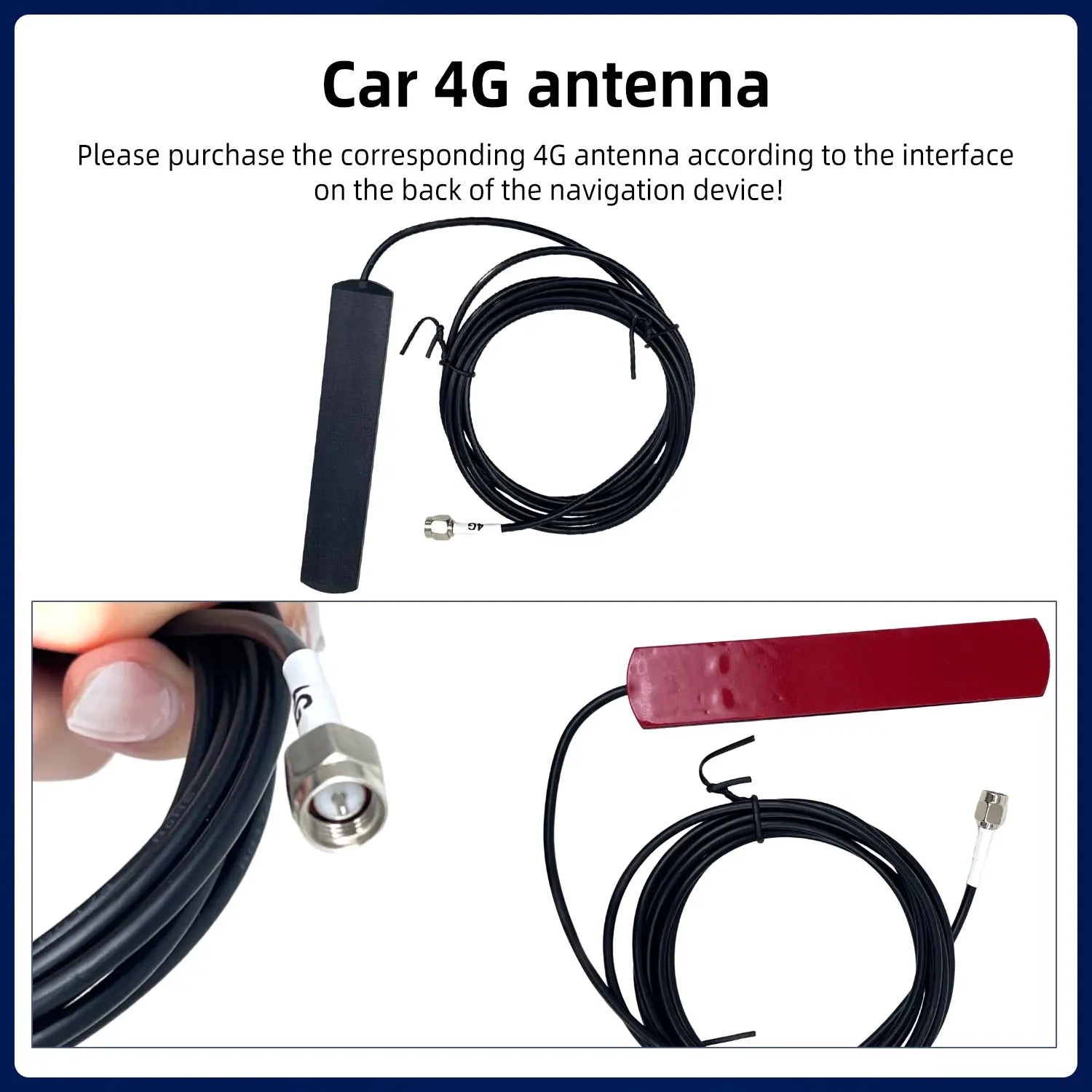 5G Dual Band 4G LTE WiFi High Gain Car Antenna with GPS GPRS Navigation Cable for Car Radi
