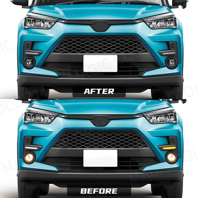 For Toyota Raize 2020 2021 2022 Led Fog Lamps Daytime Running Light DRL Driving Daylight W | AUTOKITSHOP