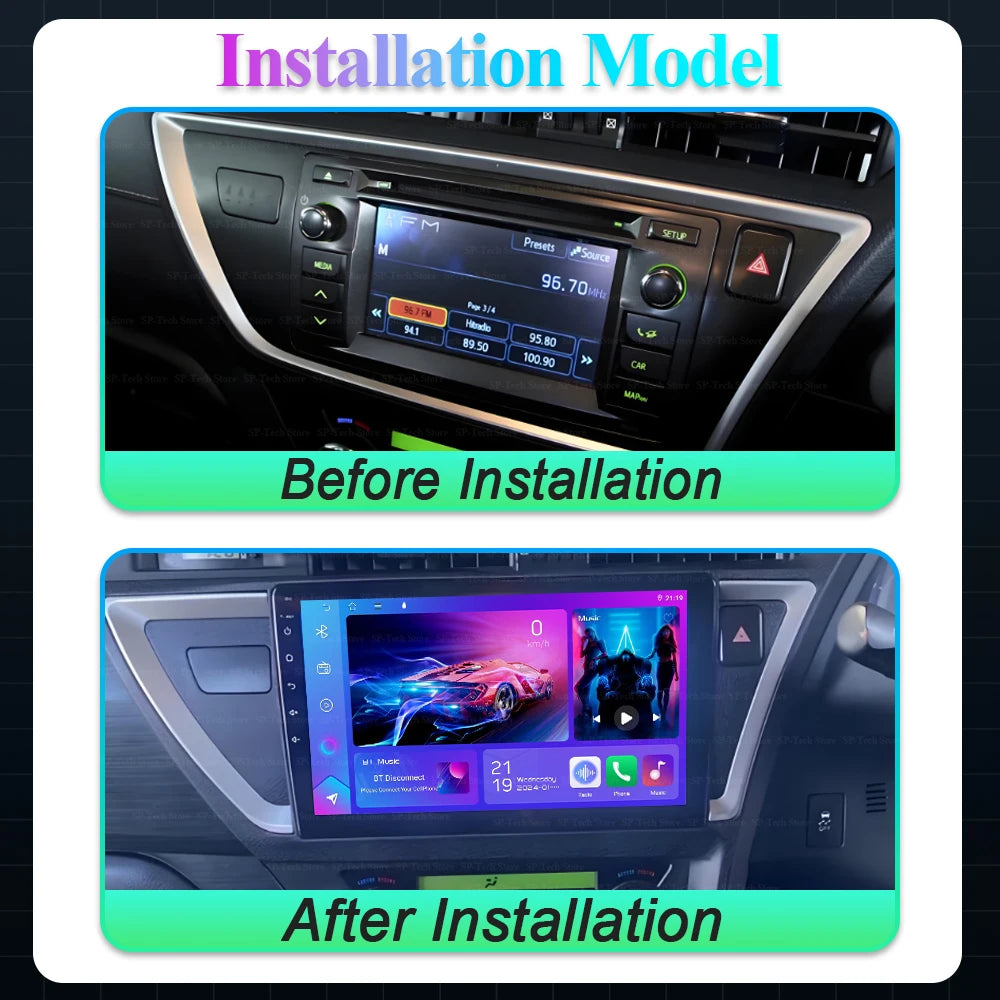 Android 16 For Toyota Auris 2 E180 2012-2015 Rhd Car Radio Carplay Multimedia Player Stere | AUTOKITSHOP
