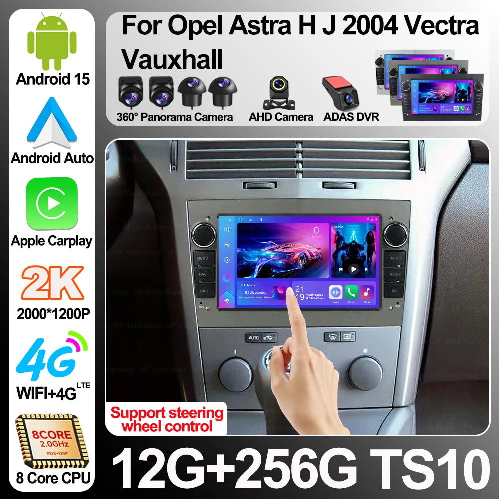 7-inch Android 16 For Opel Astra H J 2004 Vectra Vauxhall Octa Core Car Stereo Mirrorlink  | AUTOKITSHOP