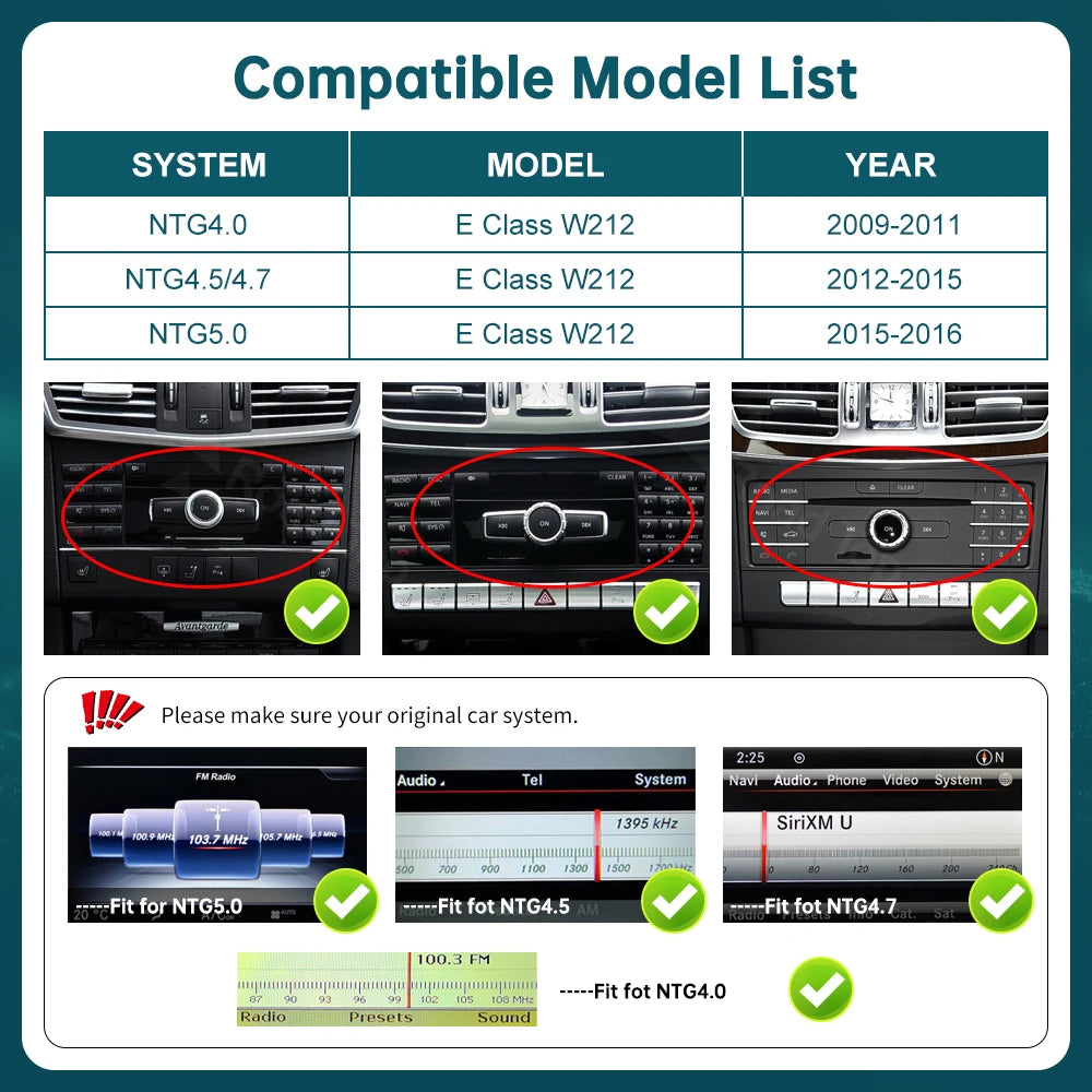 Linux Car Touch Screen RoadTop Wireless CarPlay Android Auto Multimedia Display for Merced