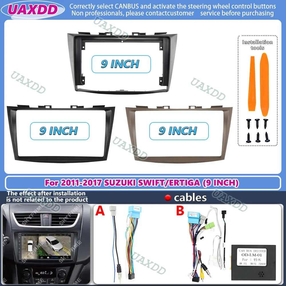 9 Inch For Suzuki SWIFT Ertiga 2011-2017 Car Radio Stereo GPS MP5 Android Player 2 Din Pan