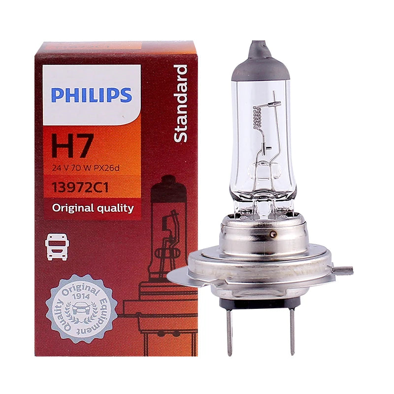Philips 24V Truck Headlight Bulb H7 24V 70W PX26d 13972C1 Original Quality