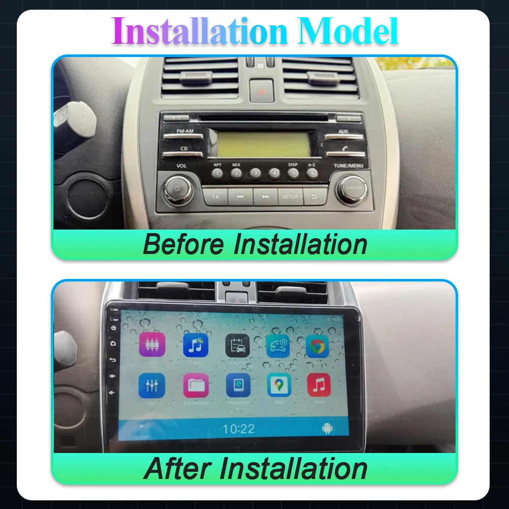 Android 16 For Nissan Micra K13 March K13 2013-2017 Car Radio Gps Stereo Carplay Multimedi | AUTOKITSHOP