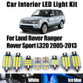14-Piece LED Interior Light Kit for Land Rover Ranger Rover Sport L320 2005-2012 - Canbus Dome Map Door Trunk Bulbs |...