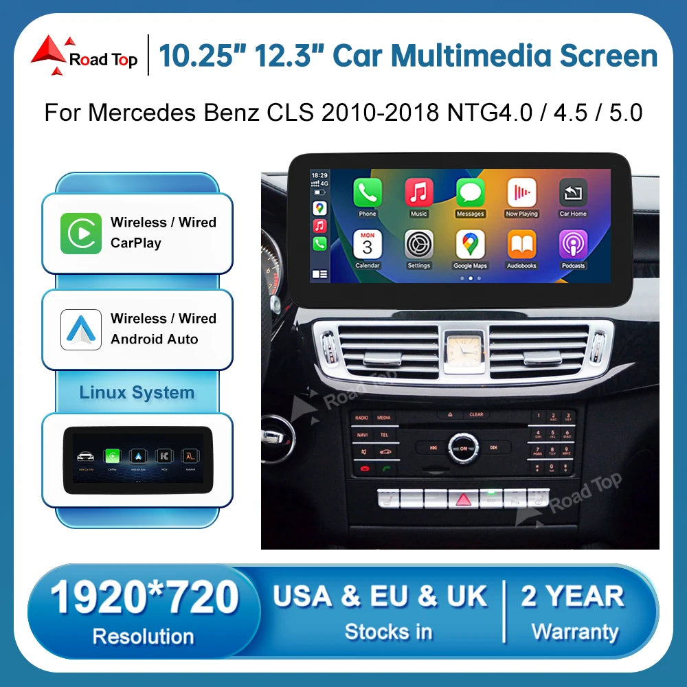 Multimedia Display Screen Car Radio For Mercedes Benz CLS W218 2010-2018 NTG4.0 NTG4.5 NTG | AUTOKITSHOP