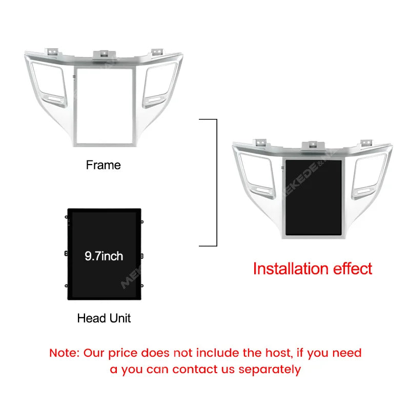 Fascia Adapter for Hyundai Tucson 2014-2018 for Tesla Style 9.7" Android Car Radio Headuni | AUTOKITSHOP