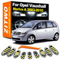 ZITWO 10Pcs For Opel Vauxhall Meriva A 2003 2004 2005 2006 2007 2008 2009 2010 LED Interior Map  - Canbus LED Car Light