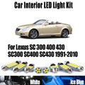 LED Interior Light Kit for Lexus SC 300 400 430 SC300 SC400 SC430 1991-2010 - Canbus Dome Map Door Trunk Bulbs | AUTO...