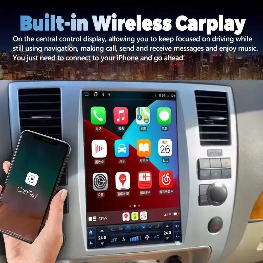 12.1inch Android 15 Screen For Nissan Armada 2009-2016 Radio 2din Car Multimedia WiFi 4G S | AUTOKITSHOP