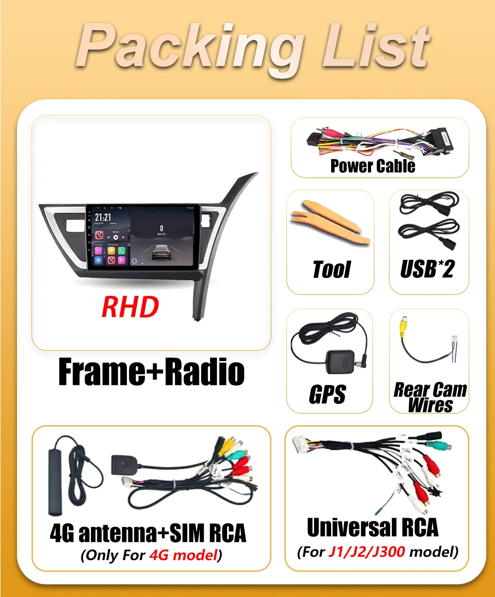 Android 16 Auto Car Radio For Toyota Auris 2 E180 2012 2013 2014 2015 RHD Carplay Video Mu | AUTOKITSHOP