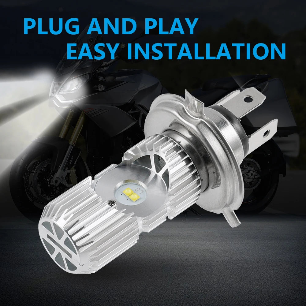 2x H4 LED Headlight Bulbs for Motorcycle Hi/Lo Beam H4 LED Lamp For KTM E-XC EXC-F XC For