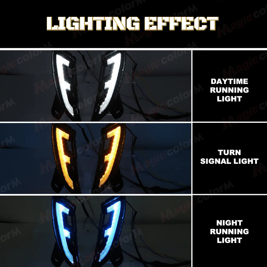 LED DRL For Toyota Land Cruiser Prado 250 LC250 2024 2025 Daytime Running Lights Turn Sign | AUTOKITSHOP
