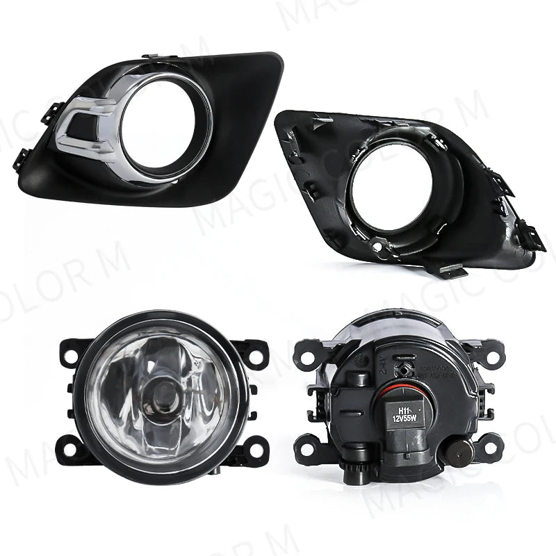 For Mitsubishi ASX 2011 2012 2013 LED Fog Light Lamp Headlights Halogen Cover Hood Frame B | AUTOKITSHOP