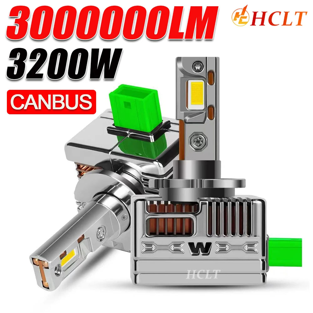 D1S D3S High Power LED CANBUS Headlight Bulb 3000000LM No Error 1:1 Xenon Lamp D2S D4S D1R