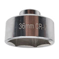 Oil Filter Wrench – 36mm Metric, Low Profile, Steel – Socket Tool to Remove Cartridge Style Hous - Automotive LED Light
