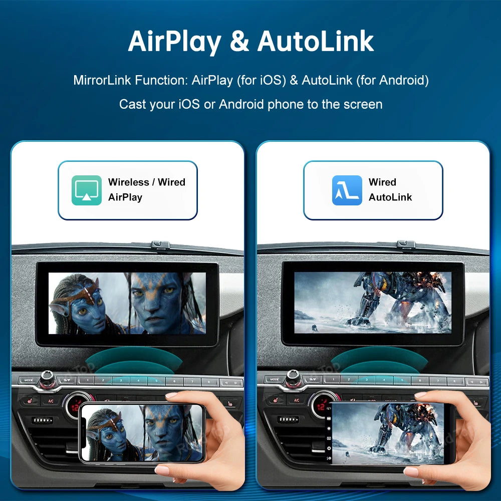 Road Top Wireless CarPlay for BMW i3 I01 NBT/EVO System 2013-2020, with Android Auto Mirro | AUTOKITSHOP