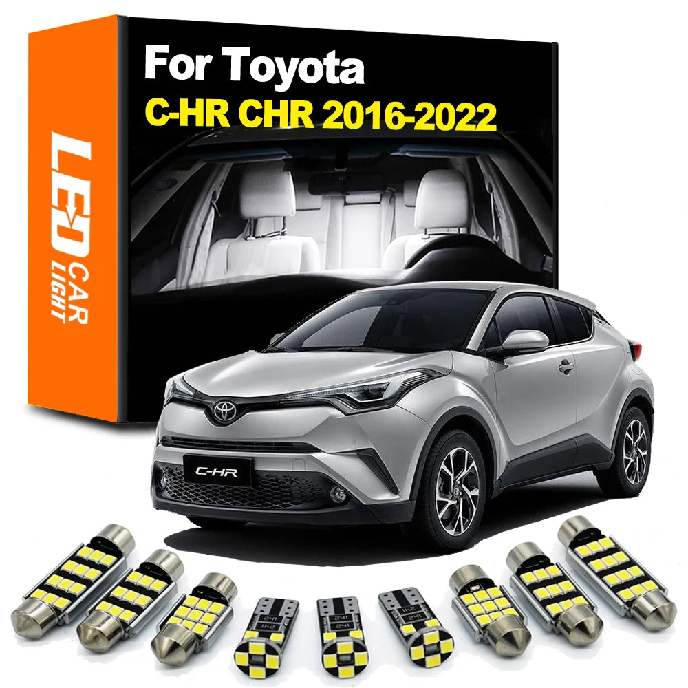 10-Piece LED Interior Light Kit for Toyota CHR C-HR - Canbus Error-Free Bulbs | AUTOKITSHOP