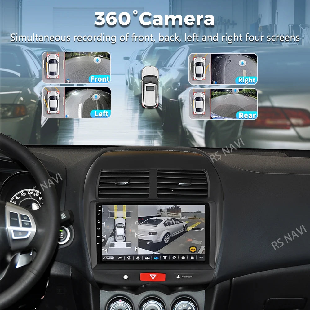 Android 16 For Mitsubishi ASX 1 2010 - 2016 2K QLED Android Car Radio Multimedia Video Pla