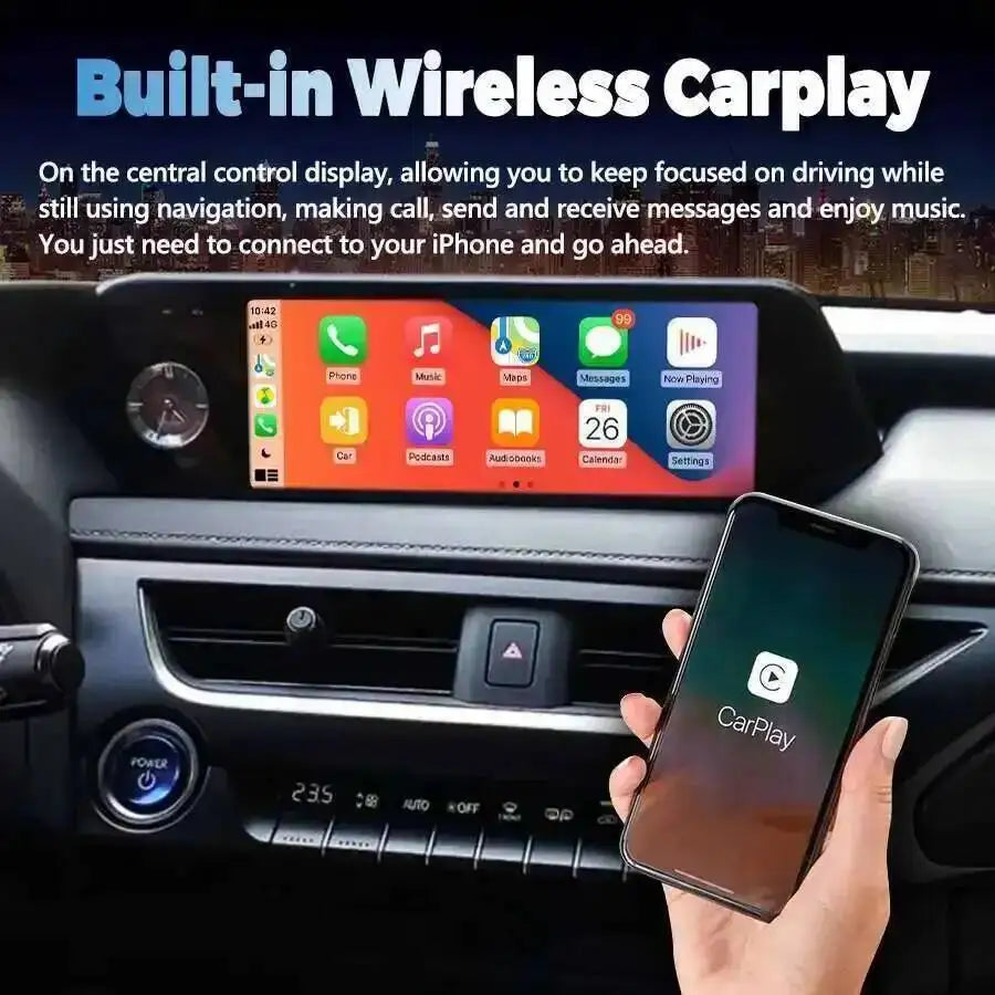 Car Radio Stereo For Lexus UX250H UX260h 2019 10.25INCH 256GB All In One Navi BT Android 1
