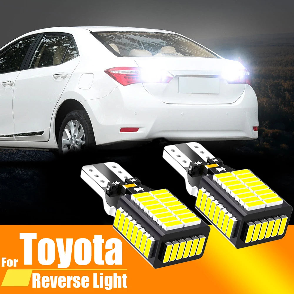 2x LED Reverse Light Blub Lamp W16W T15 921 Canbus For Toyota Auris Avensis T27 CHR Camry