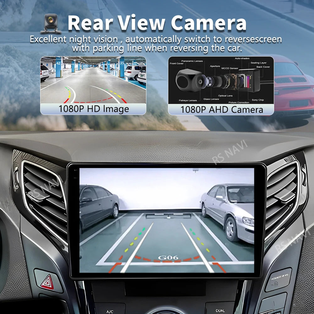 Android 16 For Hyundai i40 2011 - 2019 2K QLED Android Car Radio Multimedia Video Player G