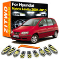 ZITWO 8Pcs LED Interior License Plate Light Bulb Kit For Hyundai Matrix Lavita 2001 2002 2003 20 - Canbus LED Car Light