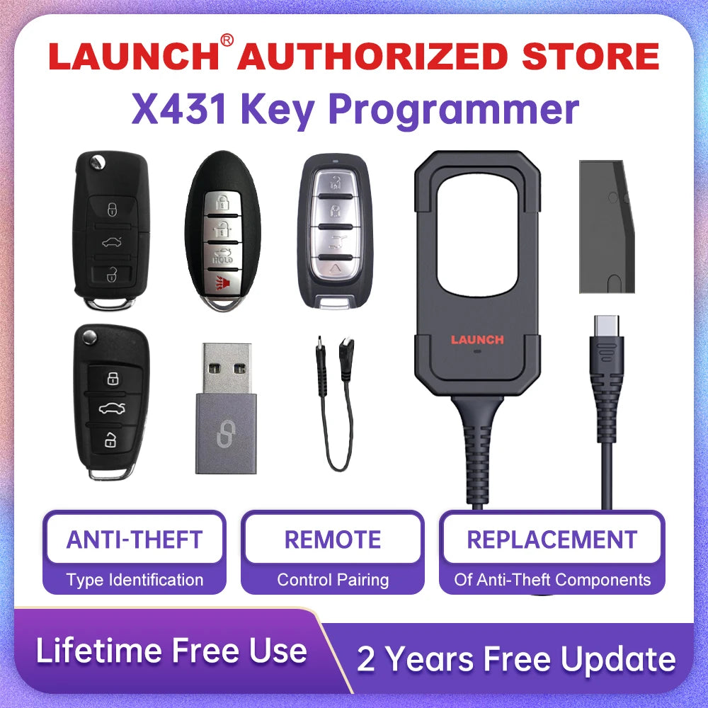 LAUNCH X431 Key Programmer Read/Write IMMO Chip Programming Smart Key Anti theft work with | AUTOKITSHOP