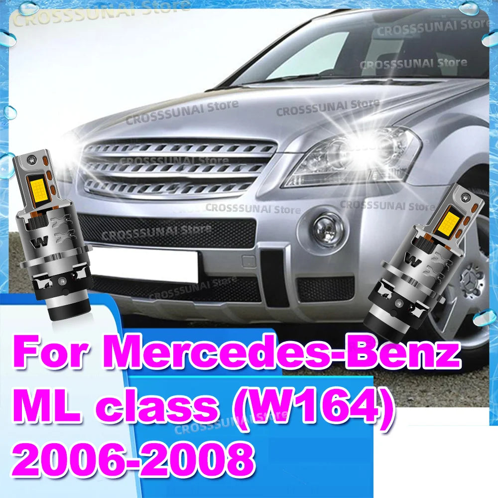 Led Car Headlight Canbus HID Xenon Bulb 1:1 Turbo Lamp 6000K For Mercedes Benz ML Class W1