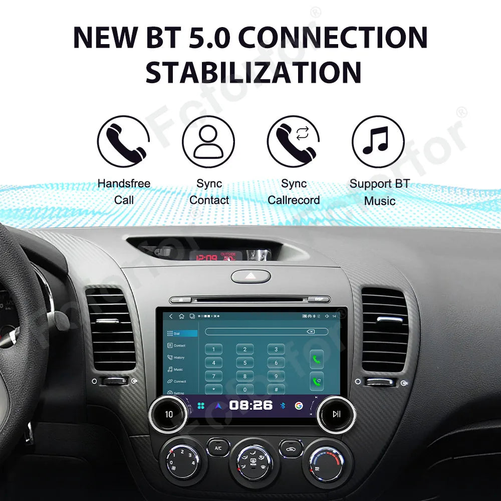 Upgraded 11.5 Inch Android 15 HD Touch Wireless CarPlay Android Auto GPS Multimedia Stereo