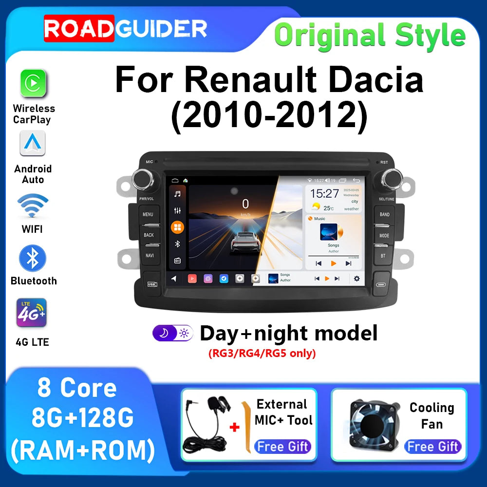 Android Stereo Car Radio For Renault Dacia Duster Logan Sandero Lodgy Lada Xray Captur Dok