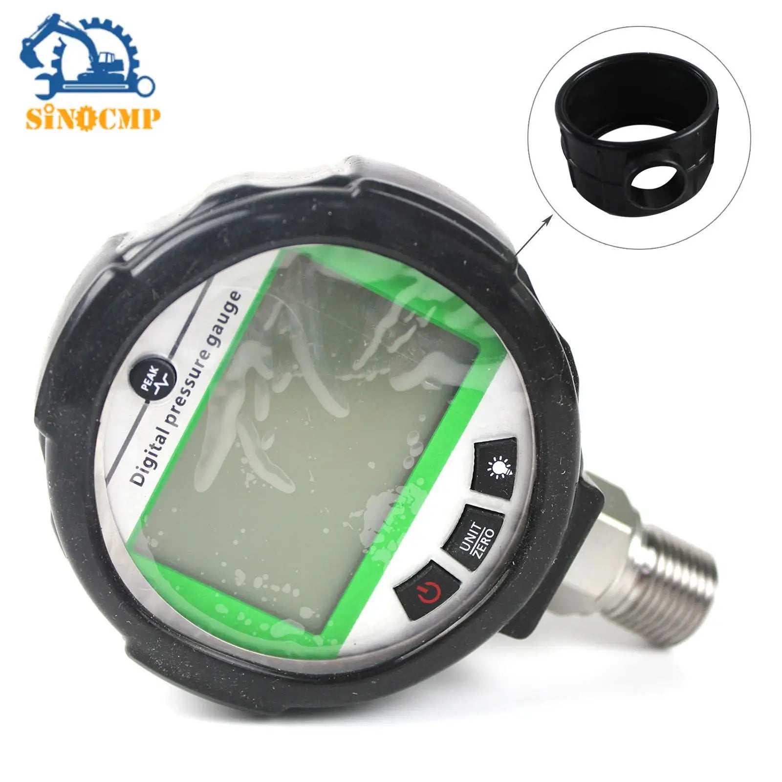 80MPA/12000PSI Digital Pressure Gauge 4.5V 5 Pressure Display Gauge Measurement Analysis I