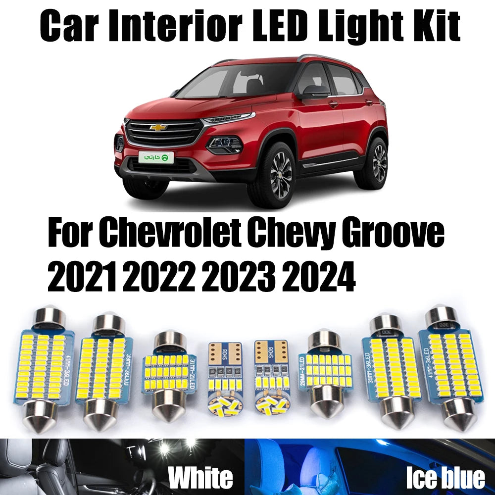 7-Piece LED Interior Light Kit for Chevrolet Chevy Groove - Canbus Error-Free Bulbs | AUTOKITSHOP