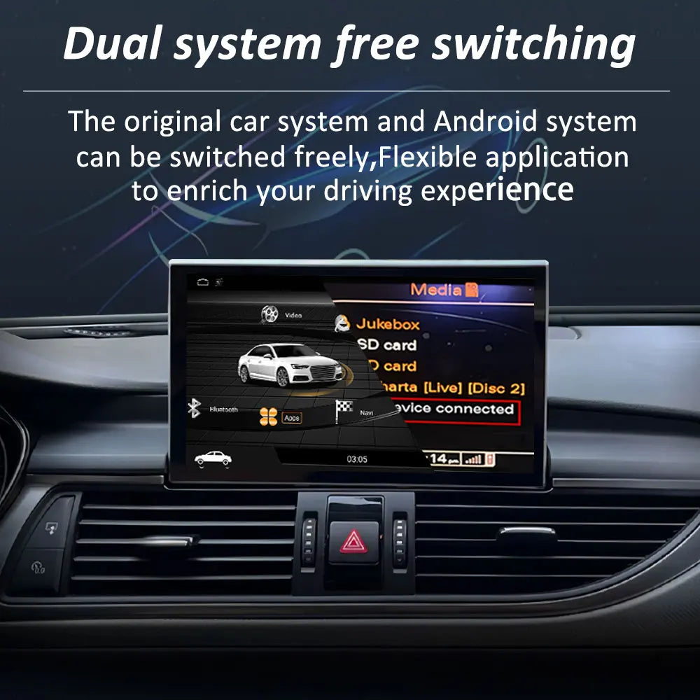 9 '' Carplay DSP Stereo Car Radio Multimedia Player for Audi A6 C7 A7 2012 - 2018 Navi GPS
