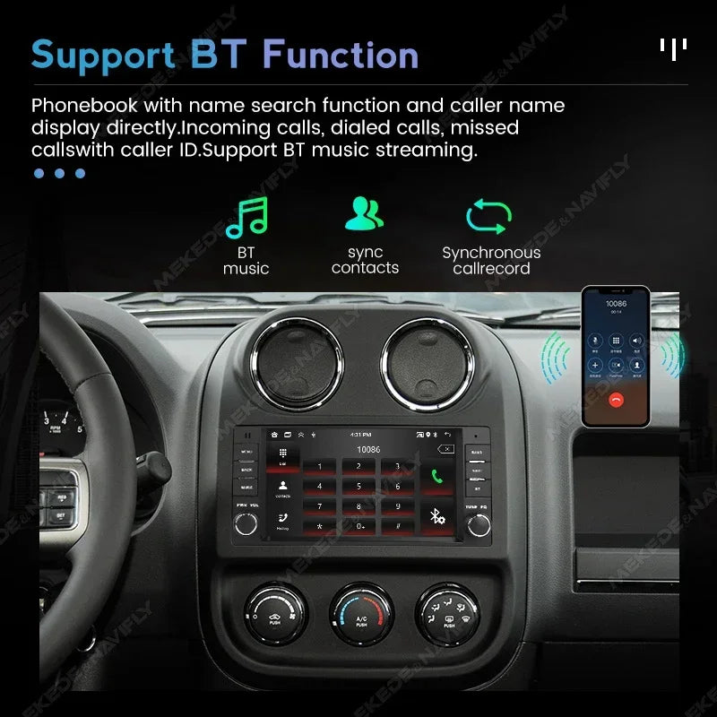 Android 13 Carplay Car Radio for Jeep Grand Cherokee Liberty Wrangler Chrysler Dodge Navig | AUTOKITSHOP