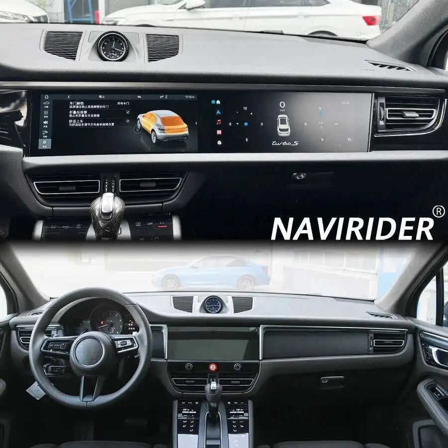 12.3inch Dual Screen For Porsche Macan 2018-2024 Pcm 5.0 Radio Android Auto Car GPS Multim | AUTOKITSHOP