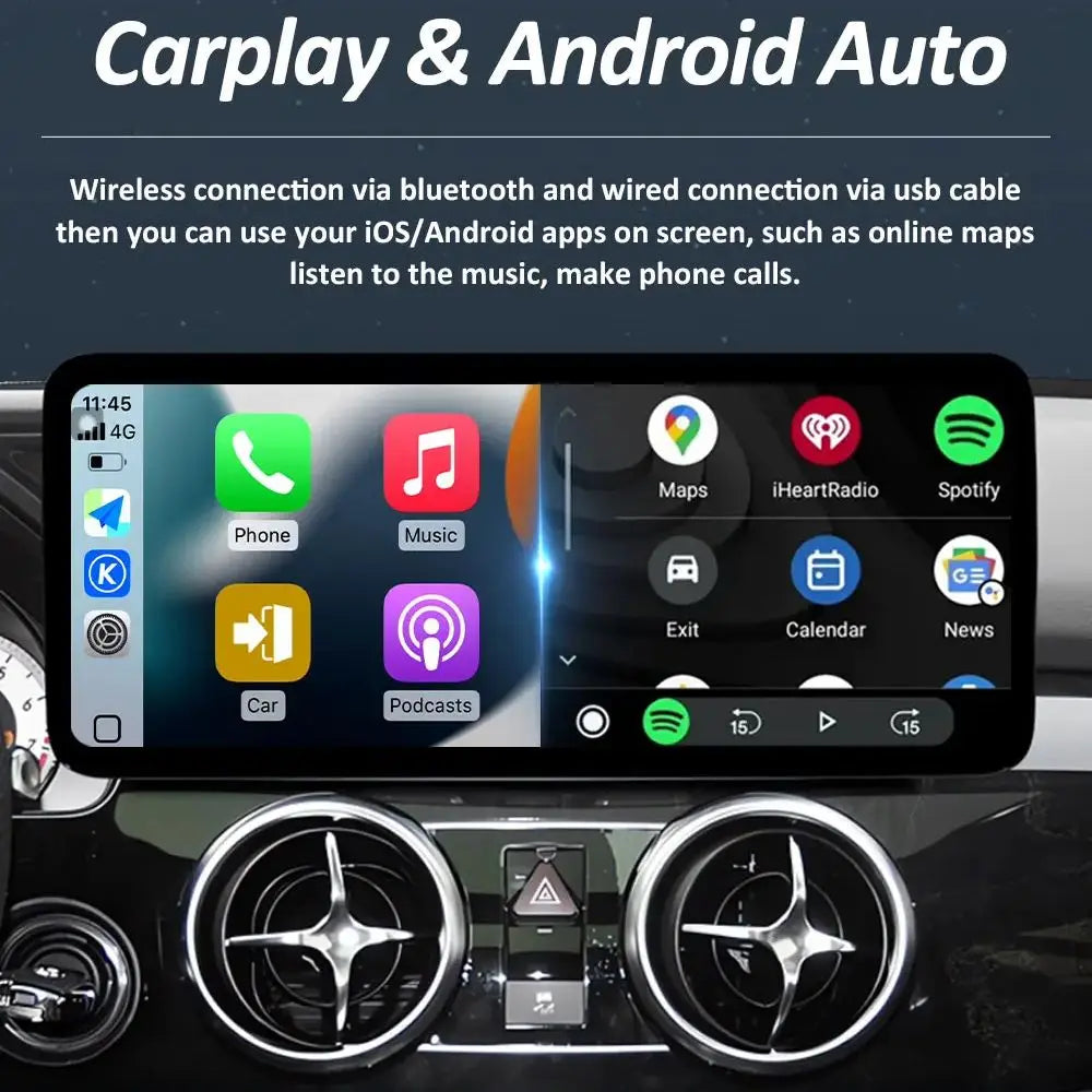 for BENZ C CALSS W204 2008 - 2010 Car Multimedia Video Player Carplay Android System 2.5 D