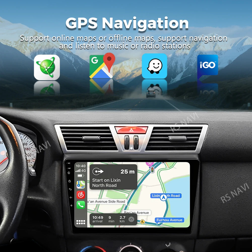 Android 16 For Fiat Stilo 2001 - 2010 2K QLED Android Car Radio Multimedia Video Player GP