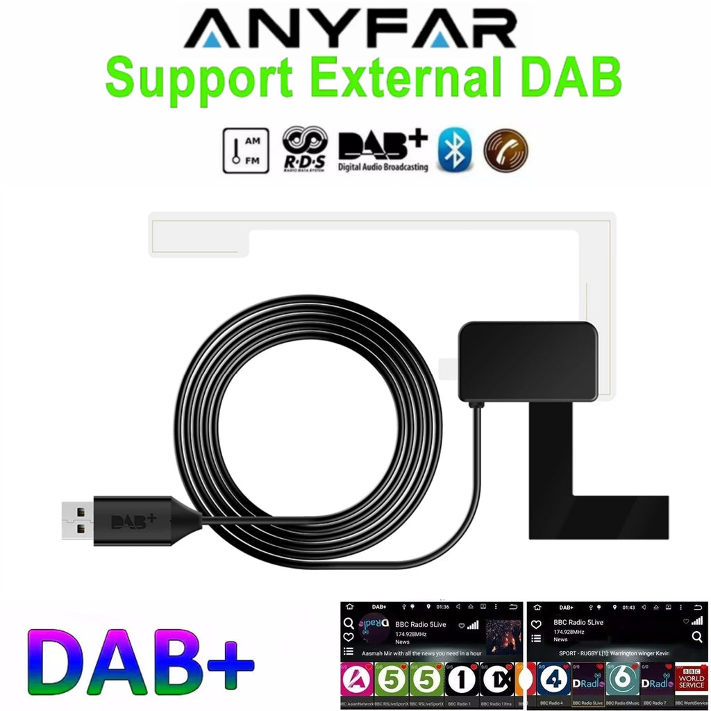 Car USB Android DAB+ Car Radio Adapter Digital Tuner Audio Receiver Antenna For Android Ca | AUTOKITSHOP
